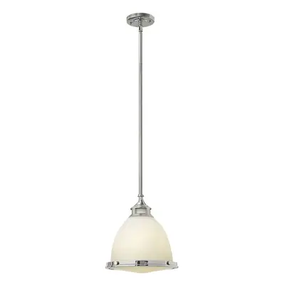 1 Bulb Ceiling Pendant Light Fitting Chrome LED E27 100W Bulb