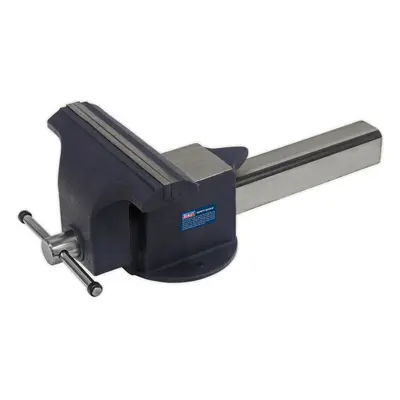 Heavy-Duty Bench Mounted Steel Vice - 300mm Jaw Width - Built In Anvil