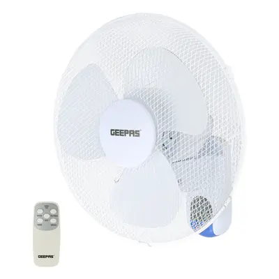 Geepas 16" Oscillating/Rotating Wall Mounted Fan with Remote Control