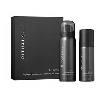 - Homme gift set for men: bath foam ml + deodorant spray ml