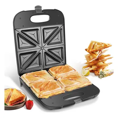 (Dylan Slice) Sandwich Toaster, Slice Toastie Maker and Grill with Non-Stick Hot Plates, Automat