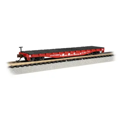 Bachmann Trains - 52' Flat CAR - ATSF #90852 - N Scale