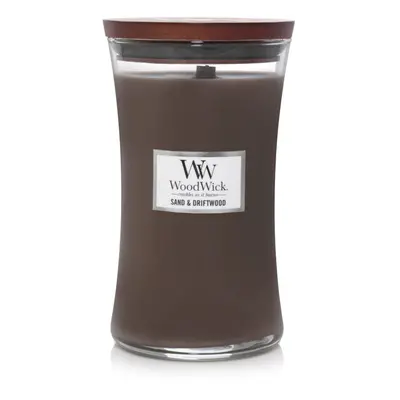 WoodWick Large Hourglass Candle Sand/Driftwood - Premium Soy Blend Wa