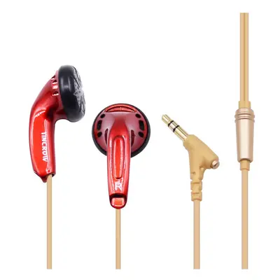 (Gold no mic) Original YINCROW X6 In Ear Earphone Earbud Flat Head Plug Earplugs