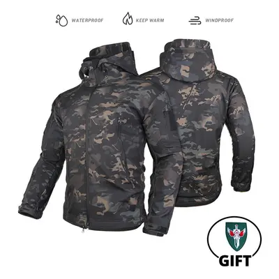 (LY AY Jacket, S) Tactical Jacket Fleece Winter Men Hiking Jackets Windbreaker Waterproof Soft S