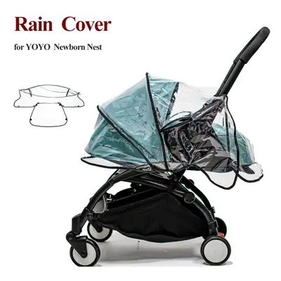 (for newborn pack) Stroller Rain Cover For YOYO 0+/YOYO 6+ Baby Carrige Rain Coat Safety EVA Mat