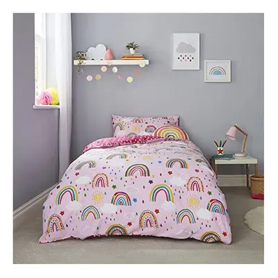 Silentnight Rainbow Healthy Growth Kids Reversible Soft Easy Care, Boys Girl Duvet Cover Adventu