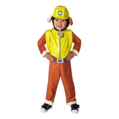 Rubies Childs Paw Patrol Rubble Costume Jumpsuit Headpiece and PupPack As Shown Small