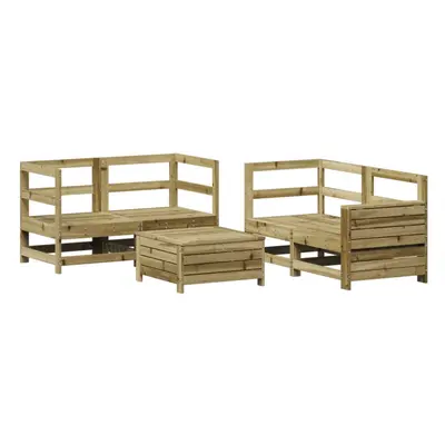 vidaXL Garden Sofa Set Piece Outdoor Sofa Corner Sofa Impregnated Wood Pine