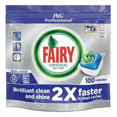 Fairy Professional Original All in One Dishwasher Capsules - 1x100caps