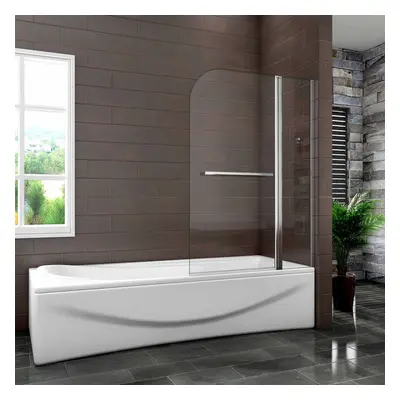 Towel Rail Fixed Panel 6mm Pivot Radius Shower Bath Screen