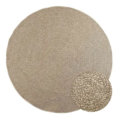 (beige, cm/round design) vidaXL Rug Floor Carpet for Indoor and Outdoor Door Mat Kitchen Rug Jut