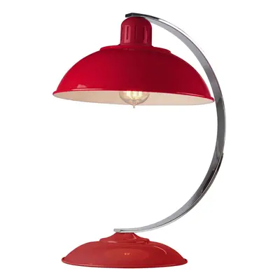 Table Lamp Curved Arm Retro Style Office Light Traffic Red LED E27 60W Bulb