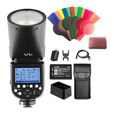 V1C Camera Flash Speedlite Round Head TTL Flash with 24G Wireless system HSS Level LED Modeling 