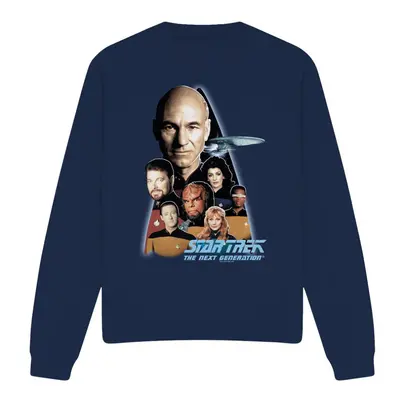 (XL, Navy) Star Trek Unisex Adult Next Generation Crew Sweatshirt