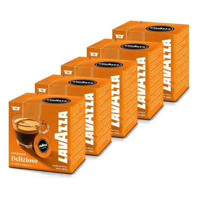 Lavazza A Modo Mio Delizioso Coffee Capsules (5 Packs of 16)