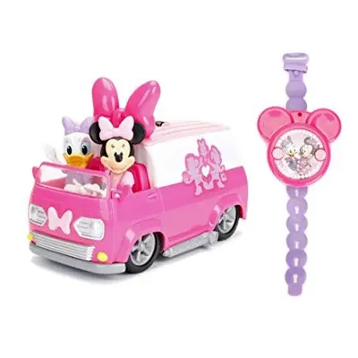 Jada Toys Disney Junior Minnie Mouse Happy Helper Van RC, Pink/White