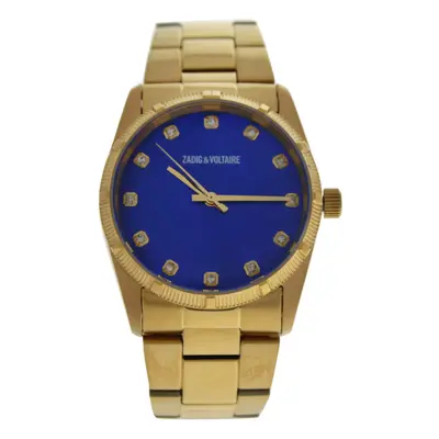 Zadig & Voltaire ZVF220 Blue Dial/Gold Stainless Steel Bracelet Watch - Pc Watch