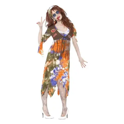 Zombie 60's Hippie Lady Costume, UK