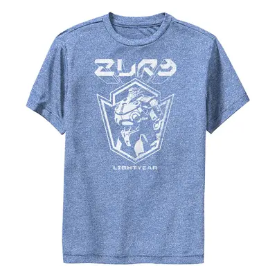 Disney Pixar Lightyear Zurg Badge Boys Short Sleeve Tee Shirt Royal Blue Heather XLarge