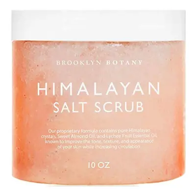 Brooklyn Botany Himalayan Salt Exfoliating Body Scrub & Foot Scrub - All Natural Exfoliator, Moi