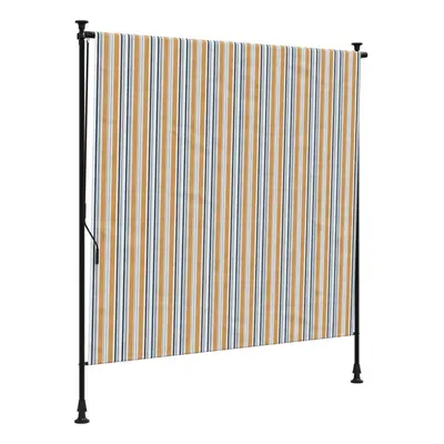 (yellow, x cm) vidaXL Outdoor Roller Blind Garden Roller Shade Blackout UV Fabric and Steel