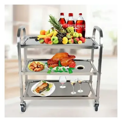 Stainless Steel 3Tier Kitchen Restaurant Serving Catering Train