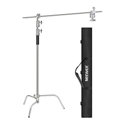 10 Feet3 Meters CStand Light Stand with Feet12 Meters Extension Boom Arm Pieces Grip Head and Ca