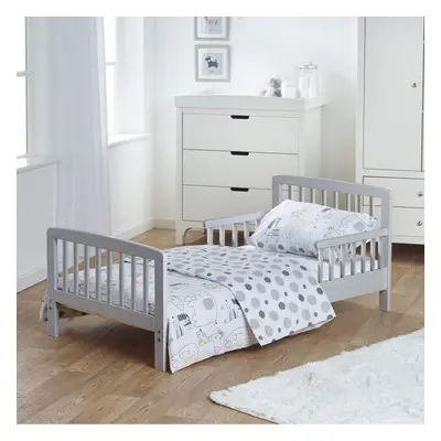 7 Pcs Safari Toddler / Kids Bed Grey with Pocket Sprung Mattress