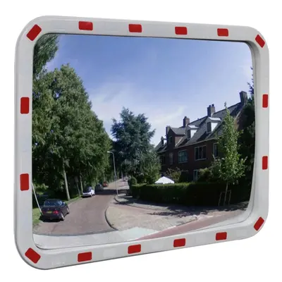 Convex Traffic Mirror Rectangle x cm with Reflectors