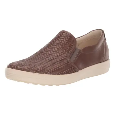 ECCO Women's Soft Woven Slip on 2.0 Sneaker Taupe 8-8.5