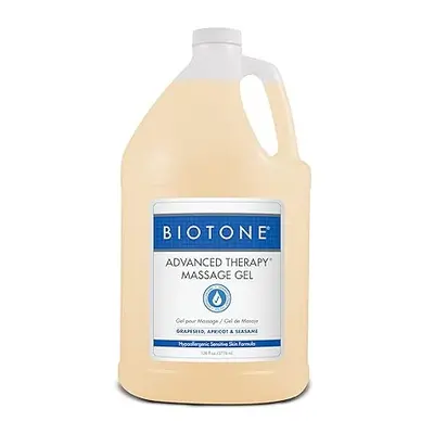 BIOTONE Advanced Therapy Massage Gel, Smooth, Silky Glide Without the