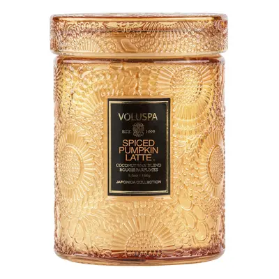 Voluspa Spiced Pumpkin Latte Small Candle Jar Ounce Hour Burn Time All Natural Wicks Coconut Wax