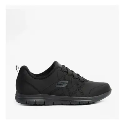 (UK 6, Black) Skechers Work GHENTER SRELT SR Ladies Jersey Knit Trainers Black