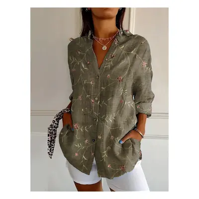 (YK1733-, L) new women's shirt summer European and American trend half-sleeved shirt leopard pri