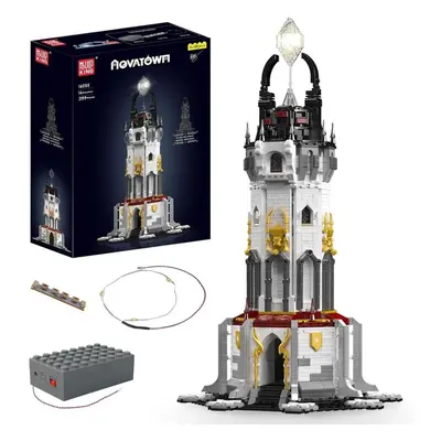 (as the picture) Mould King Medieval Building Block The Moc Lighthouse With Led Parts Model Euro