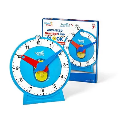 Magnetic Demonstration Advanced NumberLine Clock for Kids Learning To Tell Time, Maths Manipulat