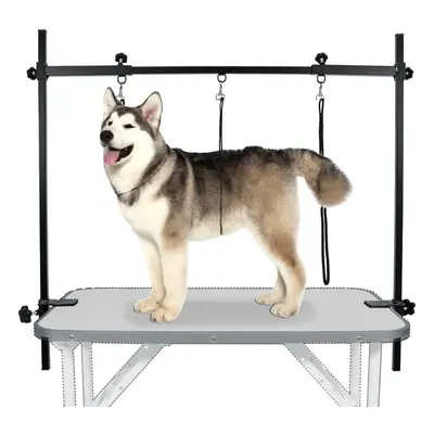 Dog Grooming Arm H-Shape Pet Dog Grooming Table Arm with Noose and Clamp for Dogs and Cats Heavy