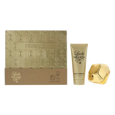 Paco Rabanne Lady Million Piece Gift Set: Eau de Parfum 80ml - Body Lotion 100ml