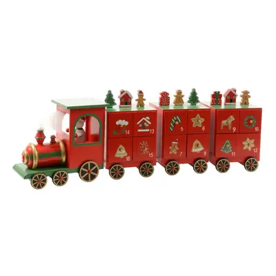 Festive Toy Train Christmas Advent Calendar | Fill Your Own Wooden Advent Calendar | Reusable Dr