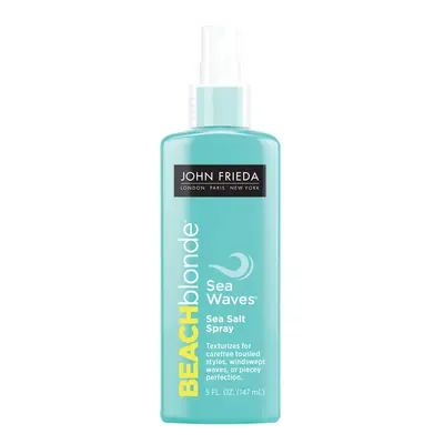 John Frieda Beach Blonde Sea Waves Texturizing Spray with Natural Salt for Tousled Wavy Volume -