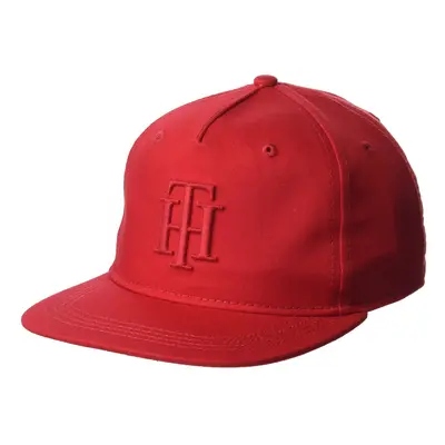 Tommy Hilfiger Men's Signature Flat Brim Baseball Cap Apple RED OS