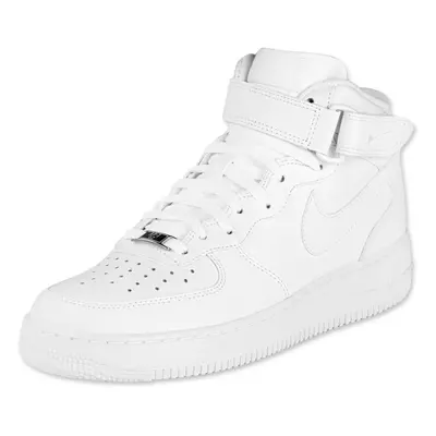 Nike [314196-113] AIR Force MID (PS) PRE-School Shoes White/White