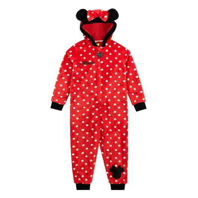 Disney Girls' Minnie Mouse Sleepsuit Size Red