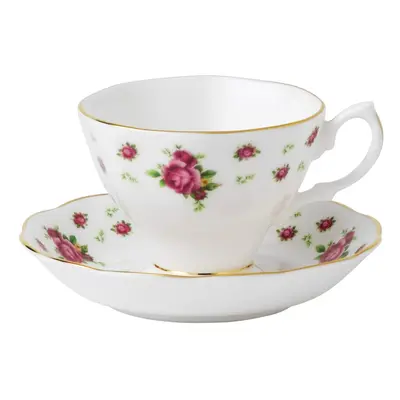 Royal Albert New Country Roses White Teacup & Saucer Set