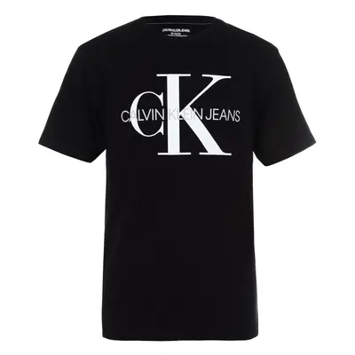 Calvin Klein Boys Short Sleeve Logo Crew Neck TShirt Soft Comfortable Relaxed Fit True Black