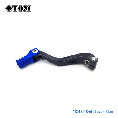 (NC450 Blue) OTOM Folding Aluminum Gear Shift Lever Configure Extended Pedals For ZONGSHEN NC250