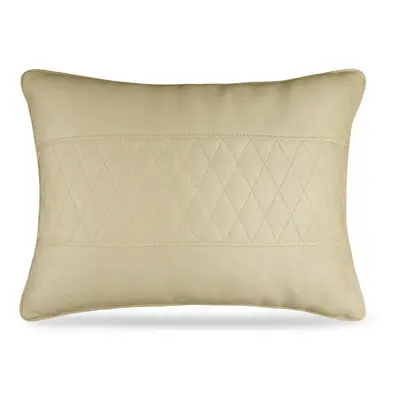 (beige yellow-waist) Embroidery Car Headrest Ultra Soft Suede Pillow Car Seat Rest Cushion