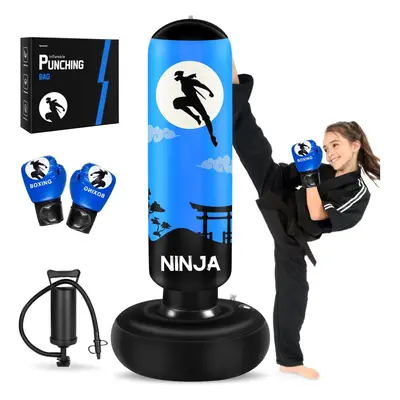 (Blue) Punching Bag for Kids