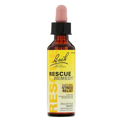 Bach, Original Flower Remedies, Rescue Remedy, Natural Stress Relief, 0.35 fl oz (10 ml)